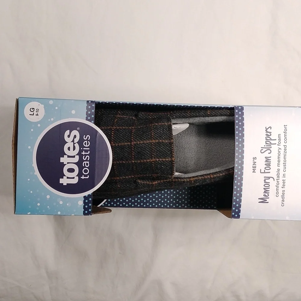 NIB Totes Toasties mens slippers size 9-10